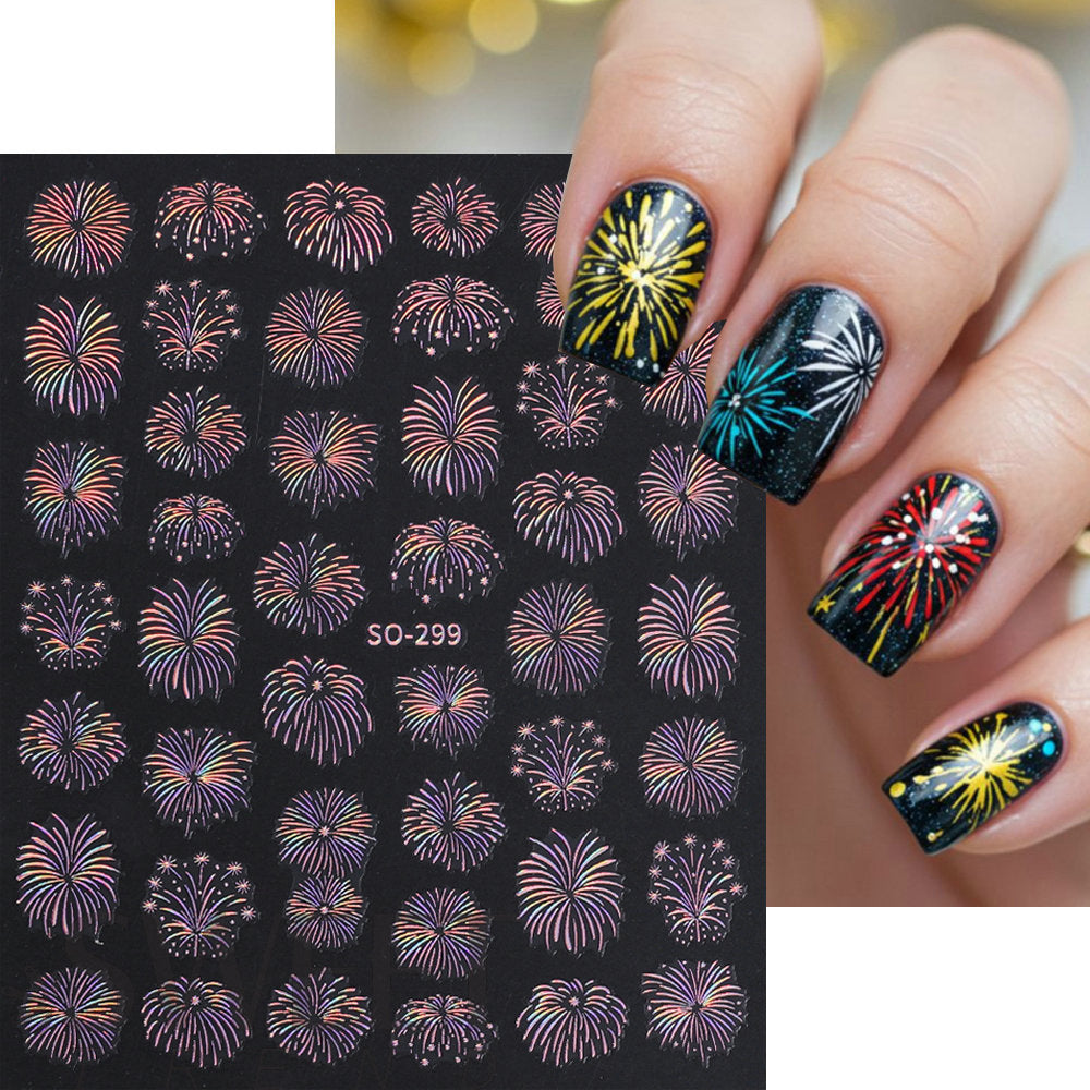 Laser Multi-Design Nail Art Sticker Sheet — product view 2