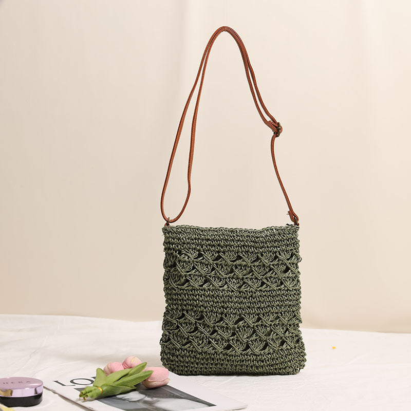 Hand-knotted shoulder bag in elegant design LoungeYard — product view 3