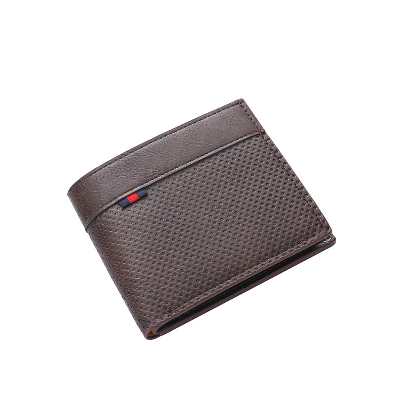 Textured Bi-Fold Leather Wallet LoungeYard — product view 5