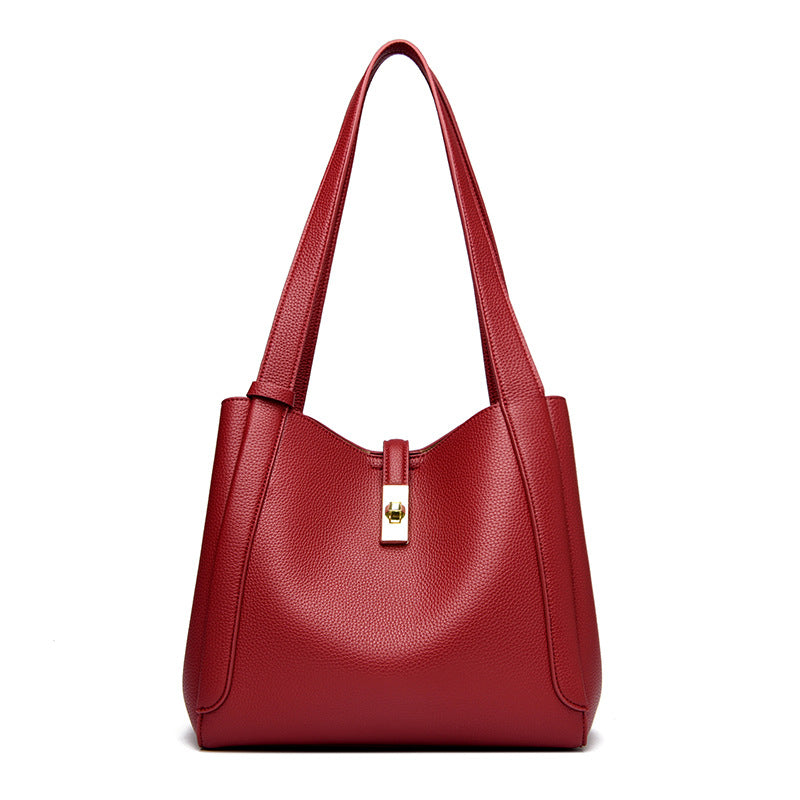 Elegant Structured Shoulder Tote LoungeYard — product view 6