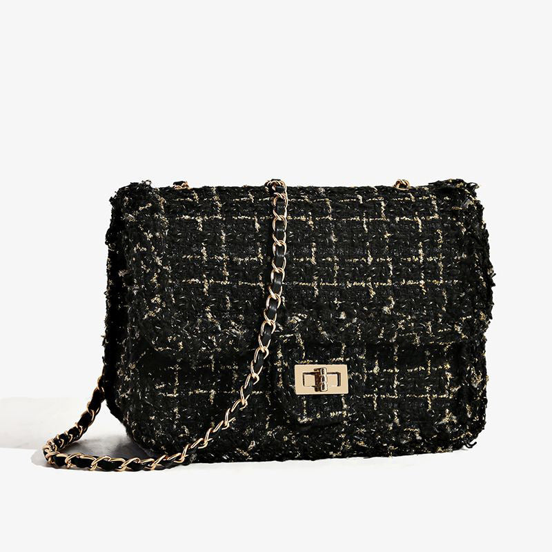 Textured Chain Strap Shoulder Bag LoungeYard — product view 7