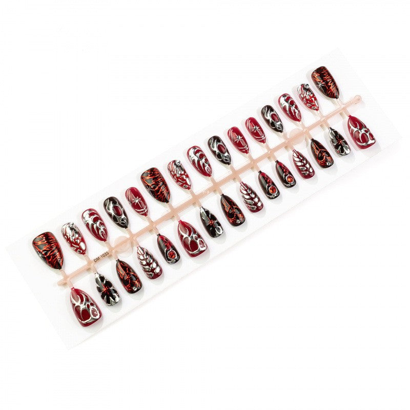 Gothic-Inspired Decorative Press-On Nail Set — product view 6