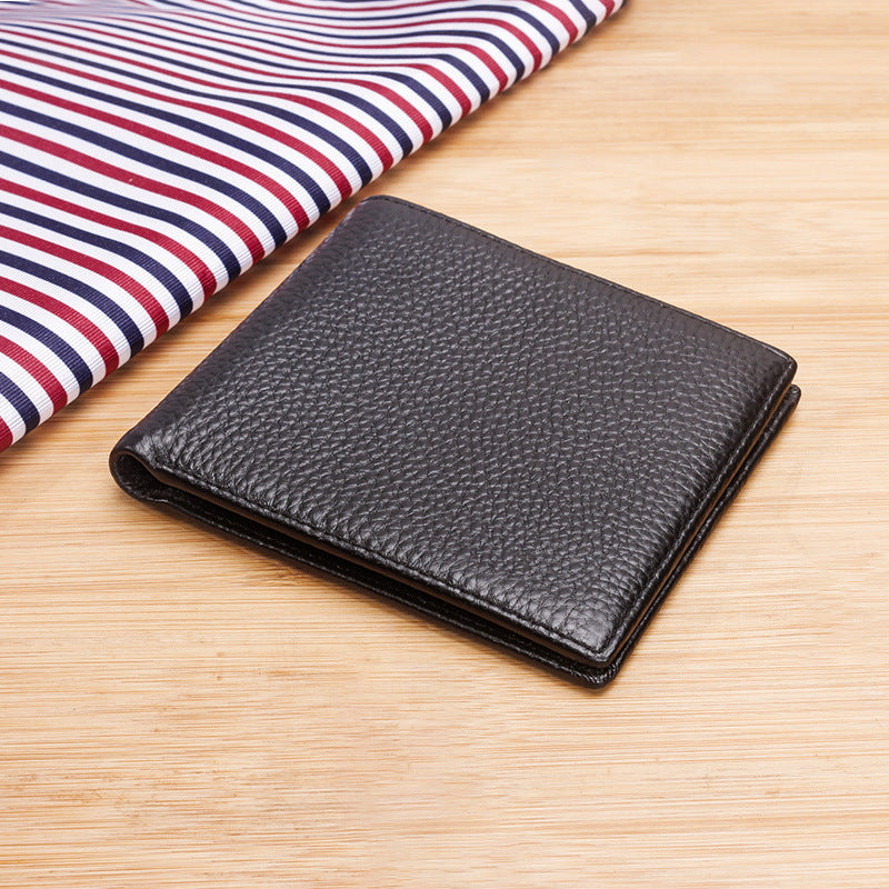 Textured Leather Bi-fold Wallet LoungeYard — product view 1