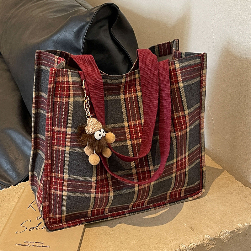 Plaid Tote Bag — product view 4
