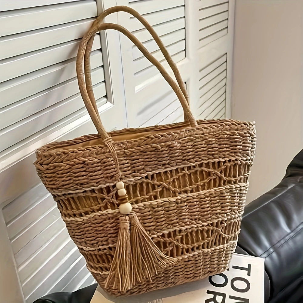 Handbag Made from Handwoven Natural Material LoungeYard — product view 1