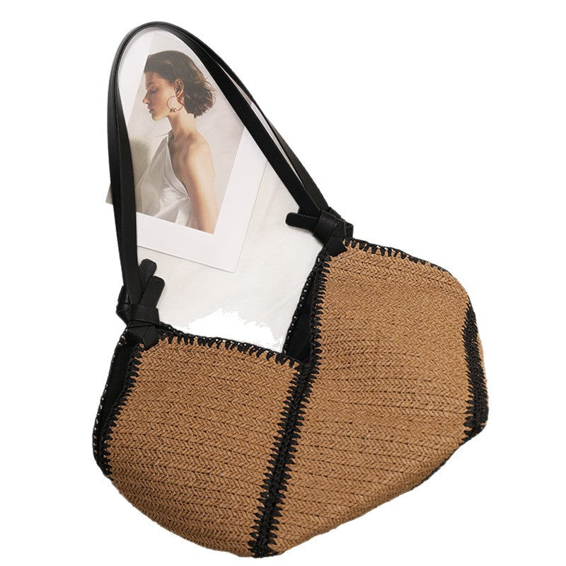 Handmade Boho bag with leather accents LoungeYard — product view 5