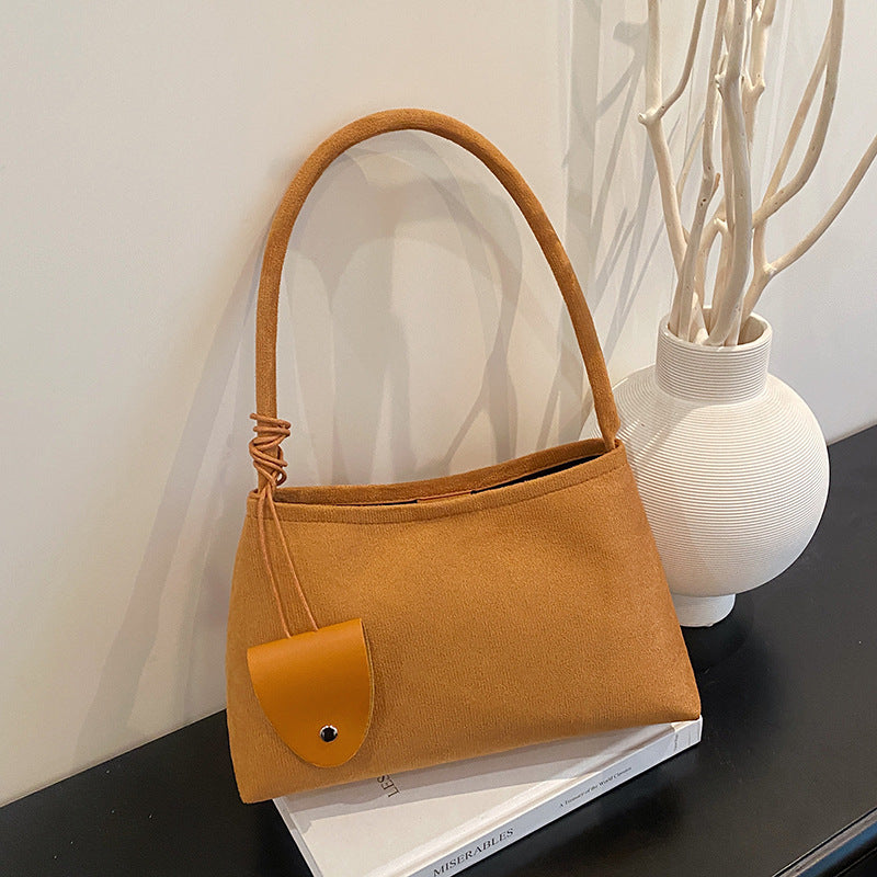 WoTextured Fabric Shoulder Bag LoungeYard — product view 2