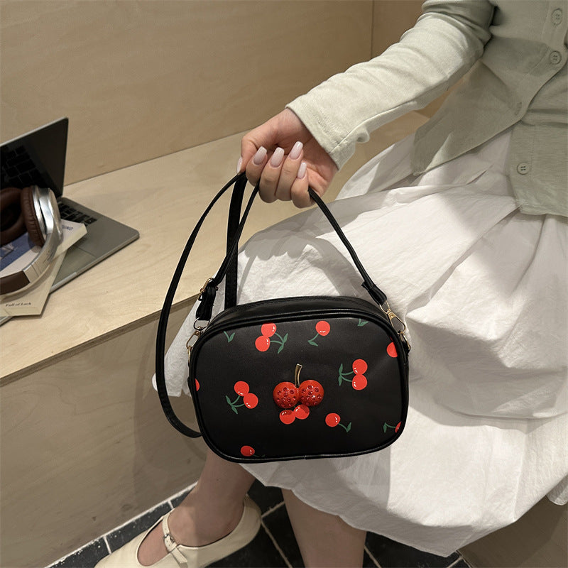 Cute Cherry Print Handbag — product view 5