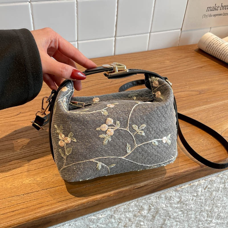Embroidered Floral Mini Handbag LoungeYard — product view 2