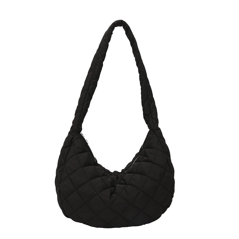 Quilted Hobo Shoulder Bag — product view 2