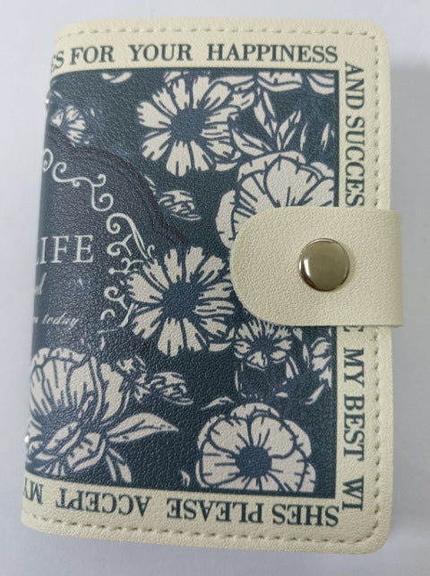 Floral Print Zippered Wallet LoungeYard — product view 5