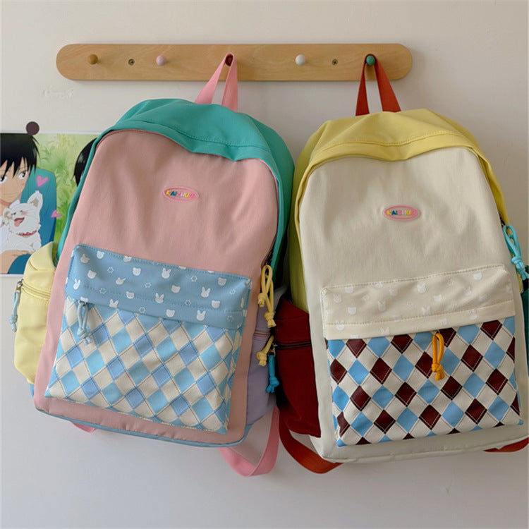 Cute Cartoon-Themed Multi-Pocket Backpack LoungeYard — product view 2