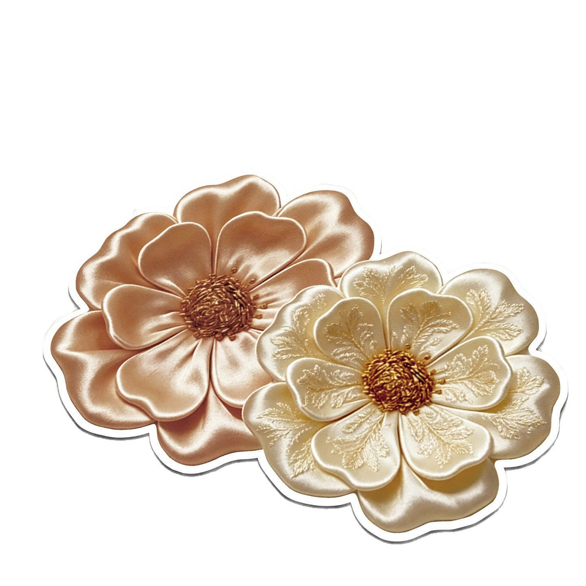 Floral Embroidered Bathroom Rug — product view 4