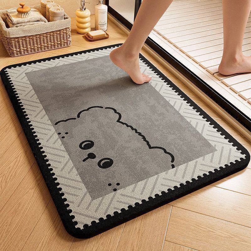 Playful Dog-Themed Bath Mat Bowlift — product view 4
