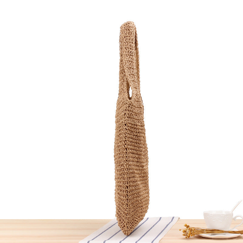 Handmade Mesh Tote Bag in Minimalist Design LoungeYard — product view 1