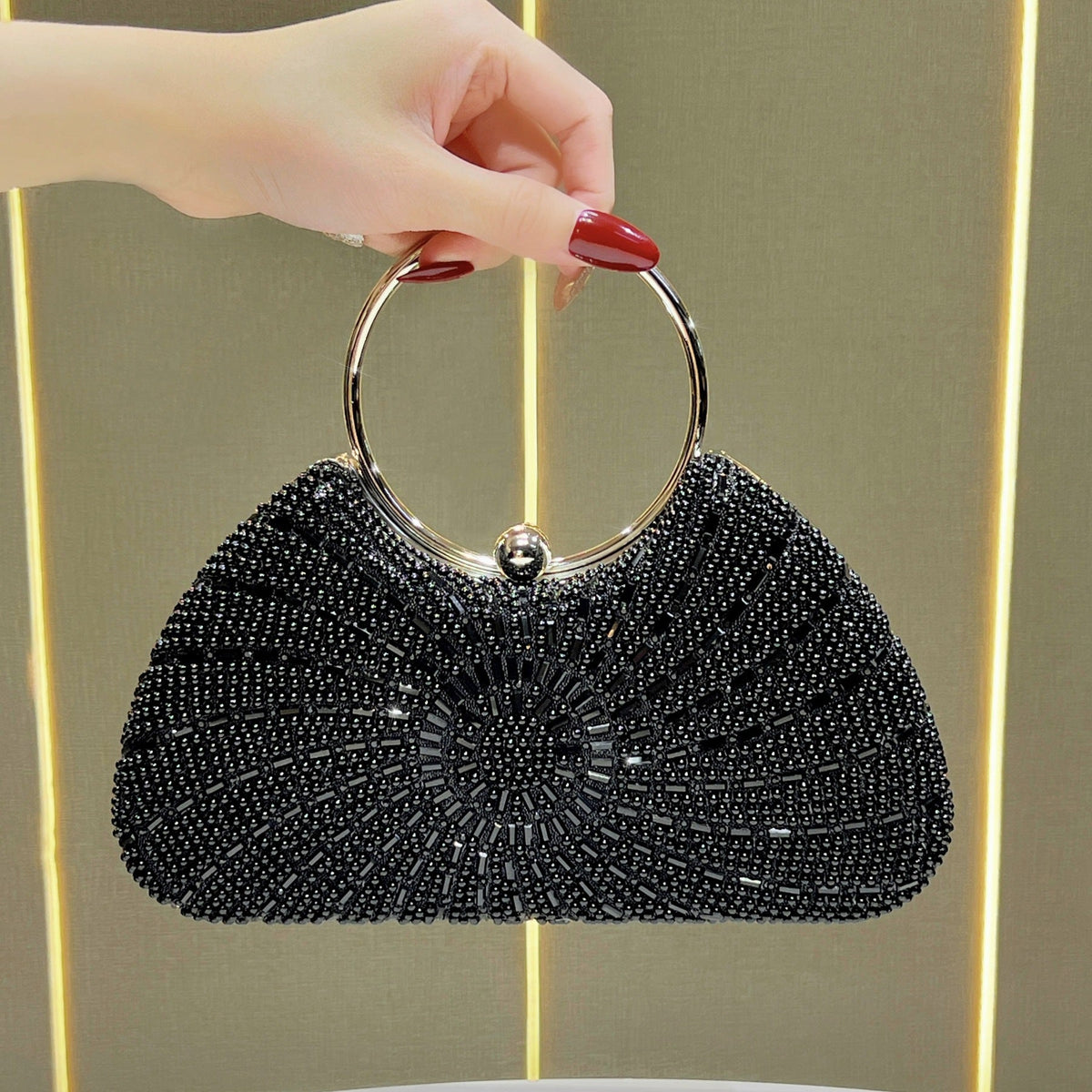 Decorative Beaded Evening Handbag — product view 2
