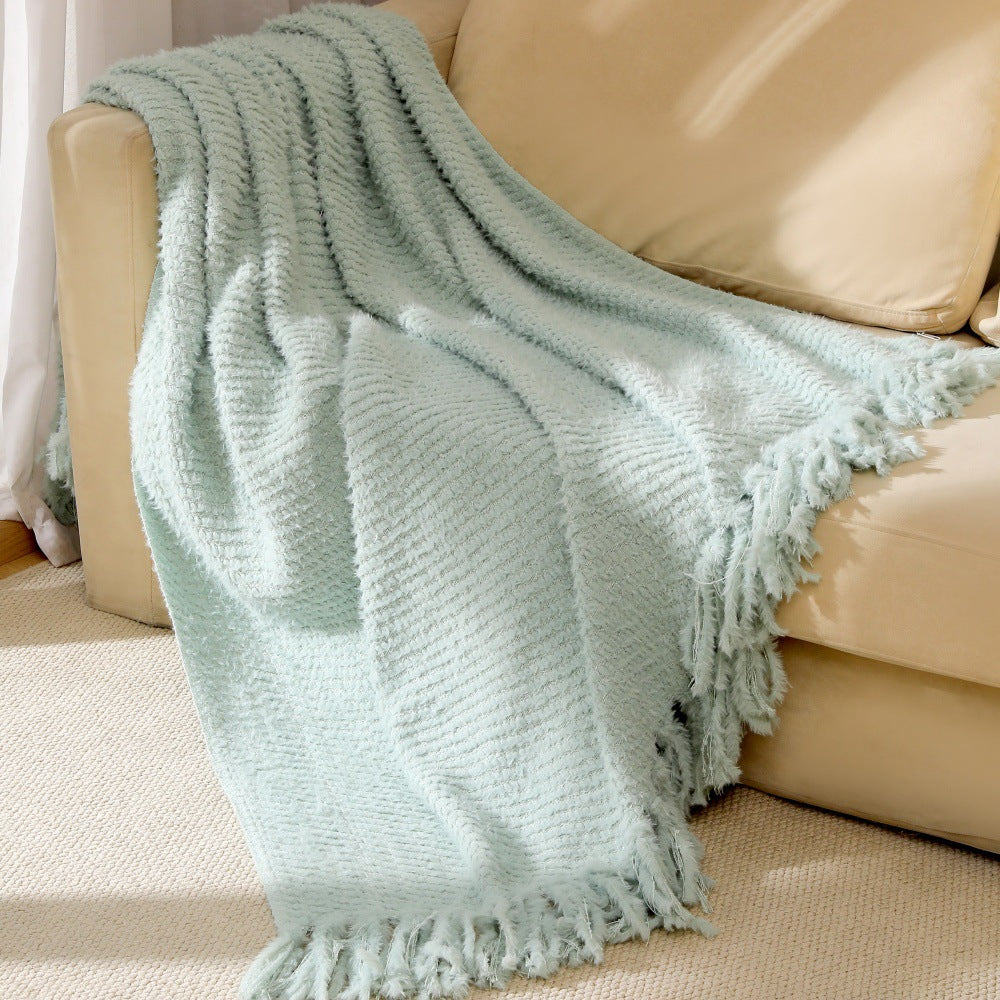 Soft Textured Throw Blanket LoungeYard — product view 6