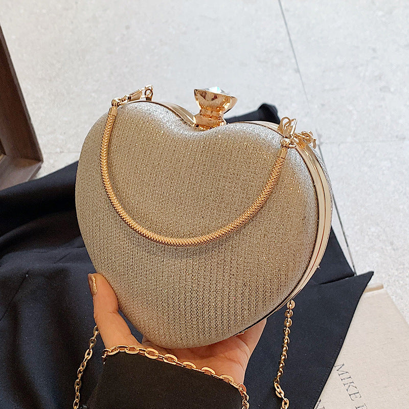 Glamorous Heart-Shaped Evening Clutch — product view 1