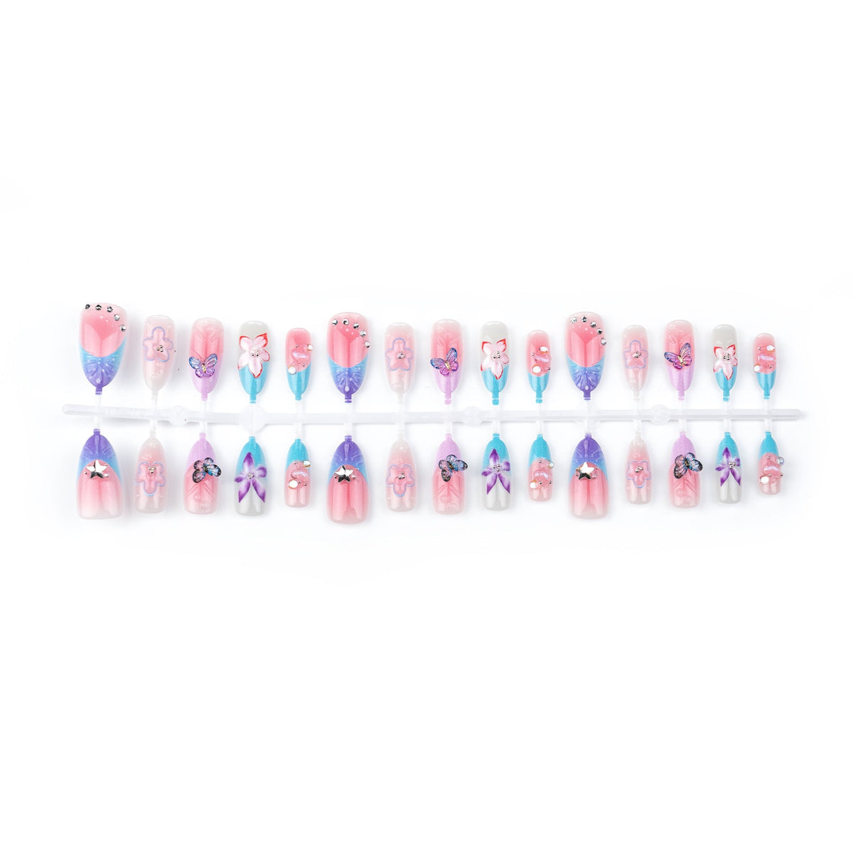 Floral Artistic Press-On Nail Set — product view 4