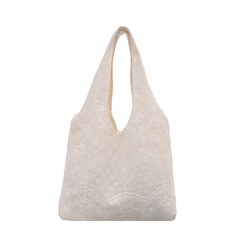 Elegant Lace-Trimmed Shoulder Bag LoungeYard — product view 5