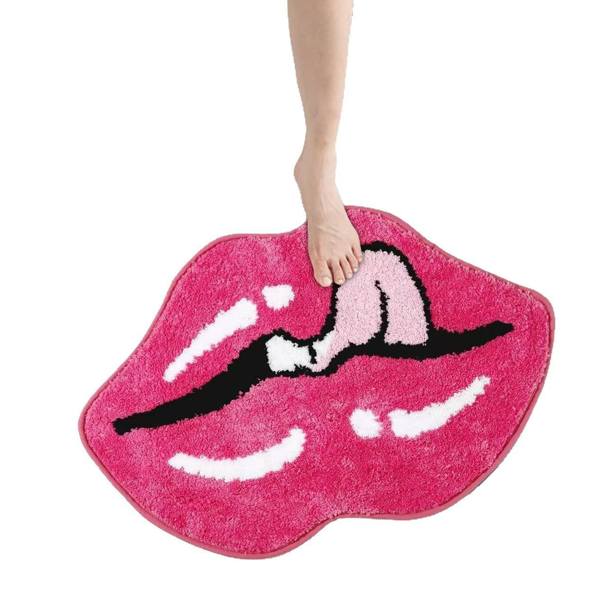 Fun Lip-Shaped Bath Mat LoungeYard — product view 5