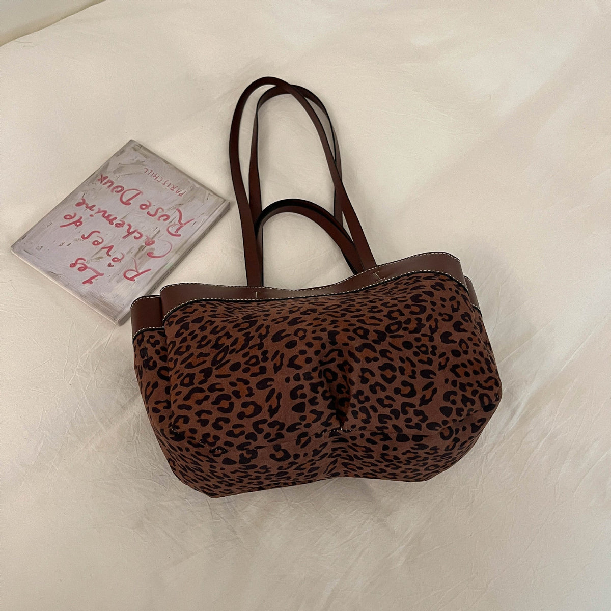 Suede Shopper Tote Bag — product view 2