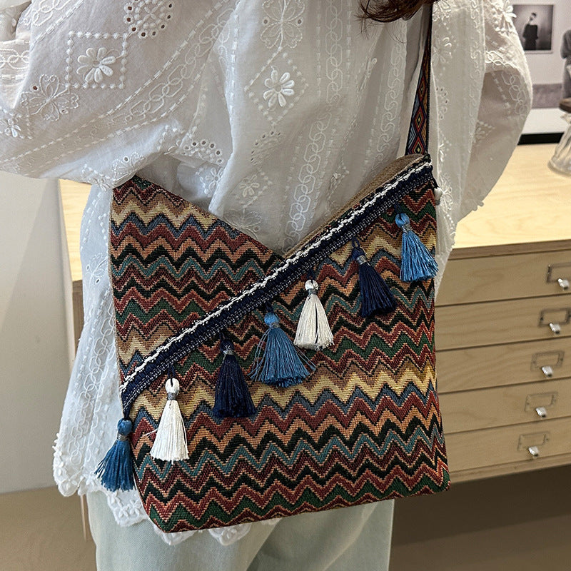 Bohemian Patterned Sling Bag — product view 3