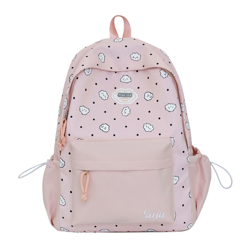 Fun Cloud-Patterned Casual Backpack LoungeYard — product view 5