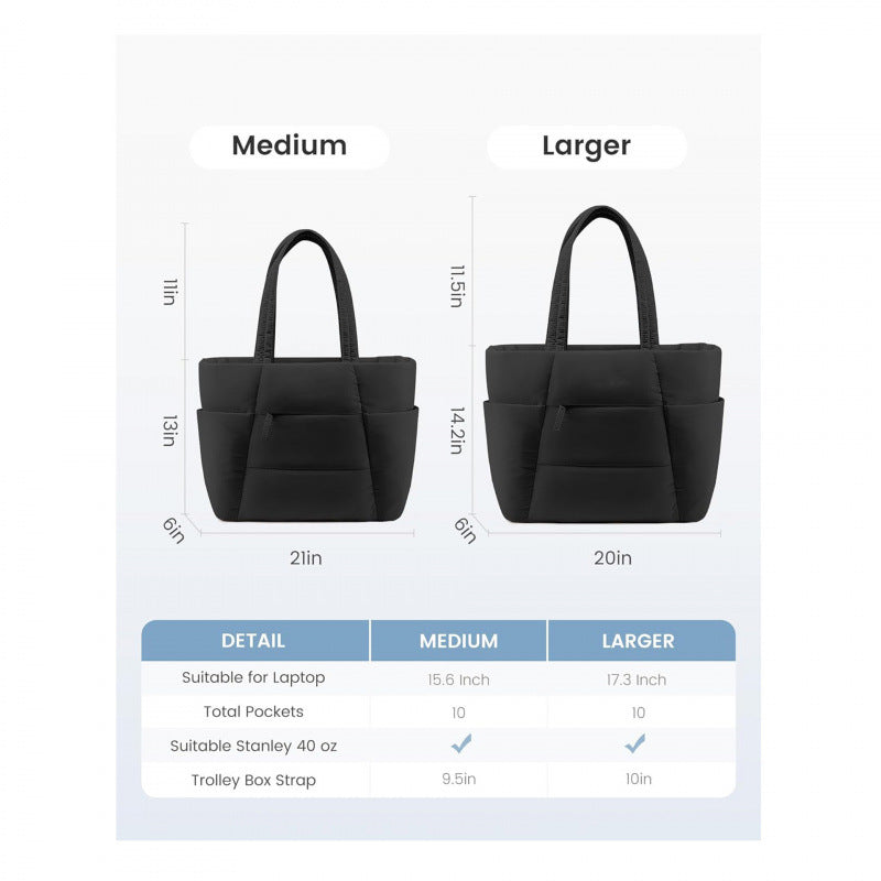 Stylish and Padded Tote Bag LoungeYard — product view 4