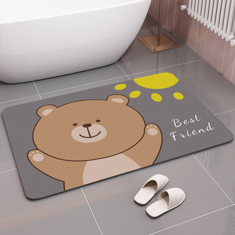 Cute Cartoon Food-Themed Bath Mat — product view 6