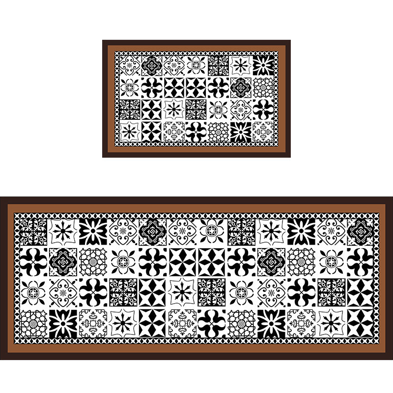 Geometric Pattern Bathroom Mat Set — product view 7