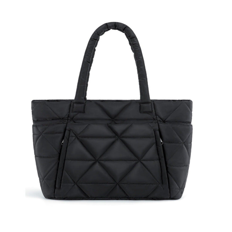 Stylish quilted tote bag LoungeYard — product view 6