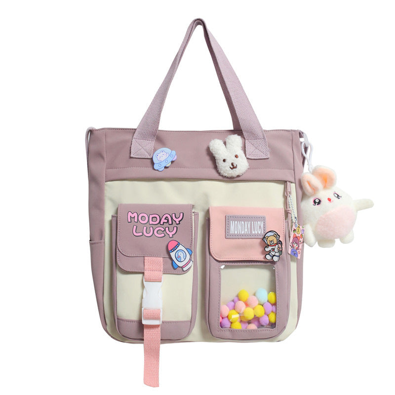 Whimsical Multi-Compartment Messenger Bag LoungeYard — product view 5