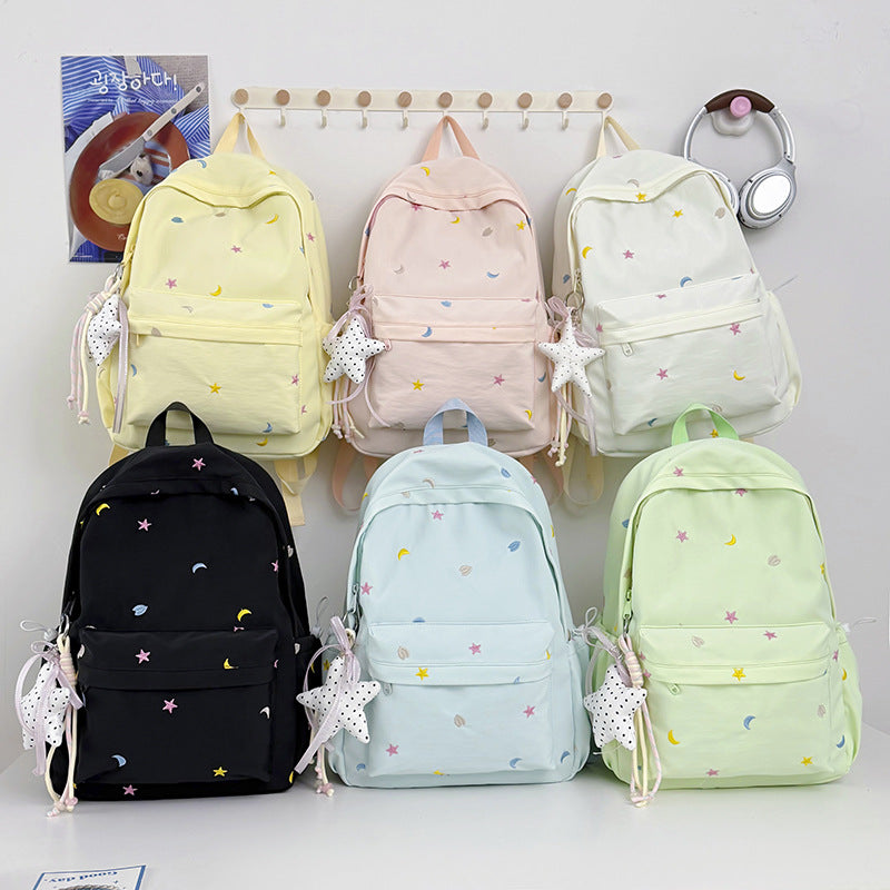 Embroidered Moon and Star Backpack LoungeYard — product view 4