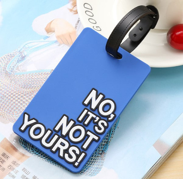 Unisex Luggage Tag with Eye-catching Message LoungeYard — product view 6