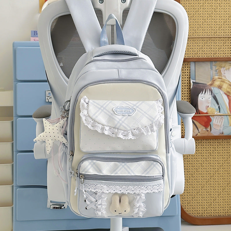Playful Backpack with Multi-Pocket Design LoungeYard — product view 6