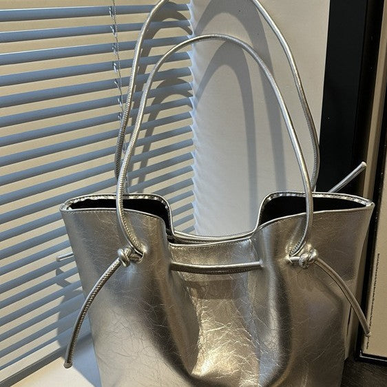 Stylish Leather Tote Bag LoungeYard — product view 1