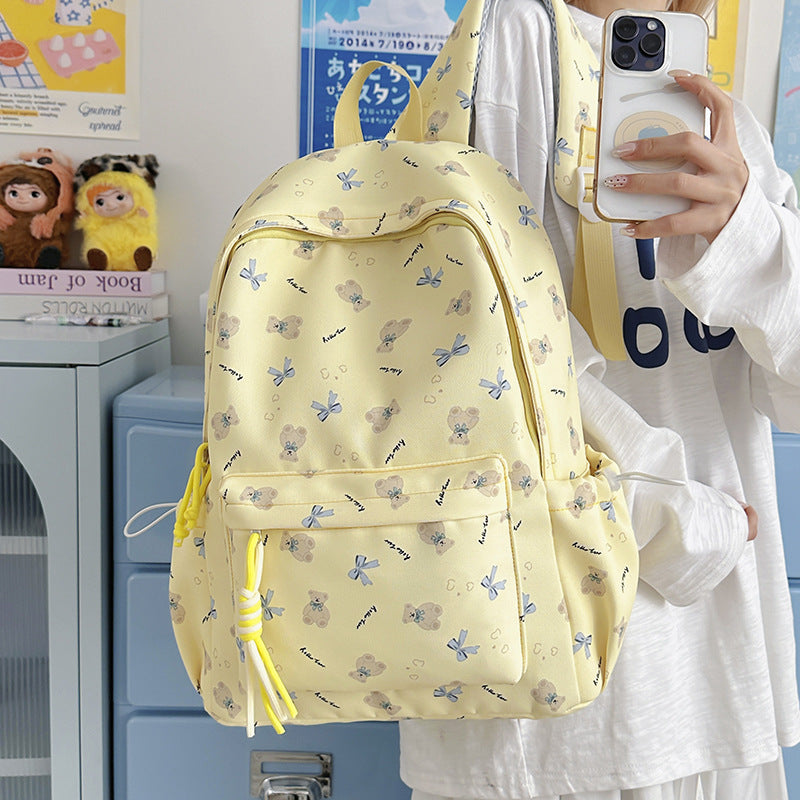 Cute Teddy Bear-Themed Backpack LoungeYard — product view 2