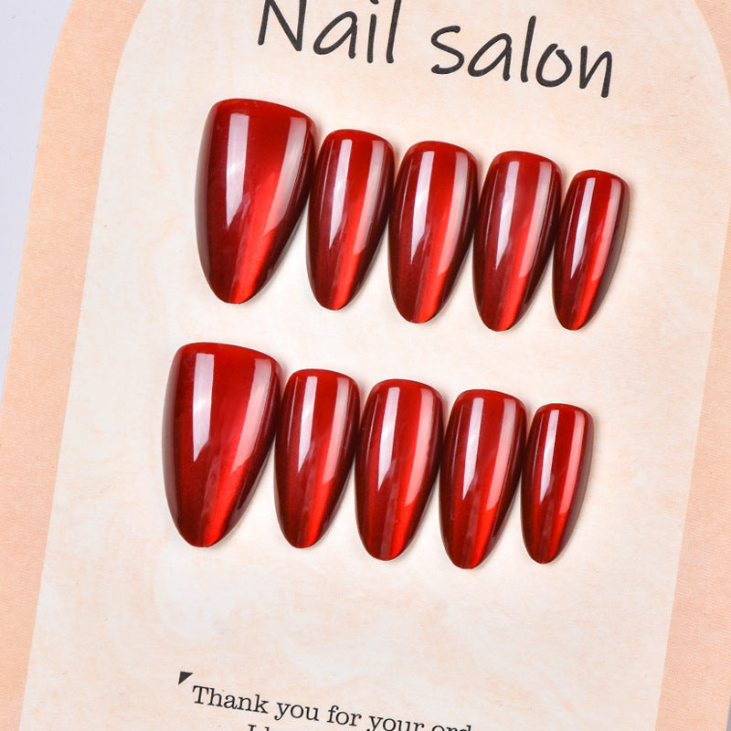 Glossy Coffin-Shaped Press-On Nails — product view 2