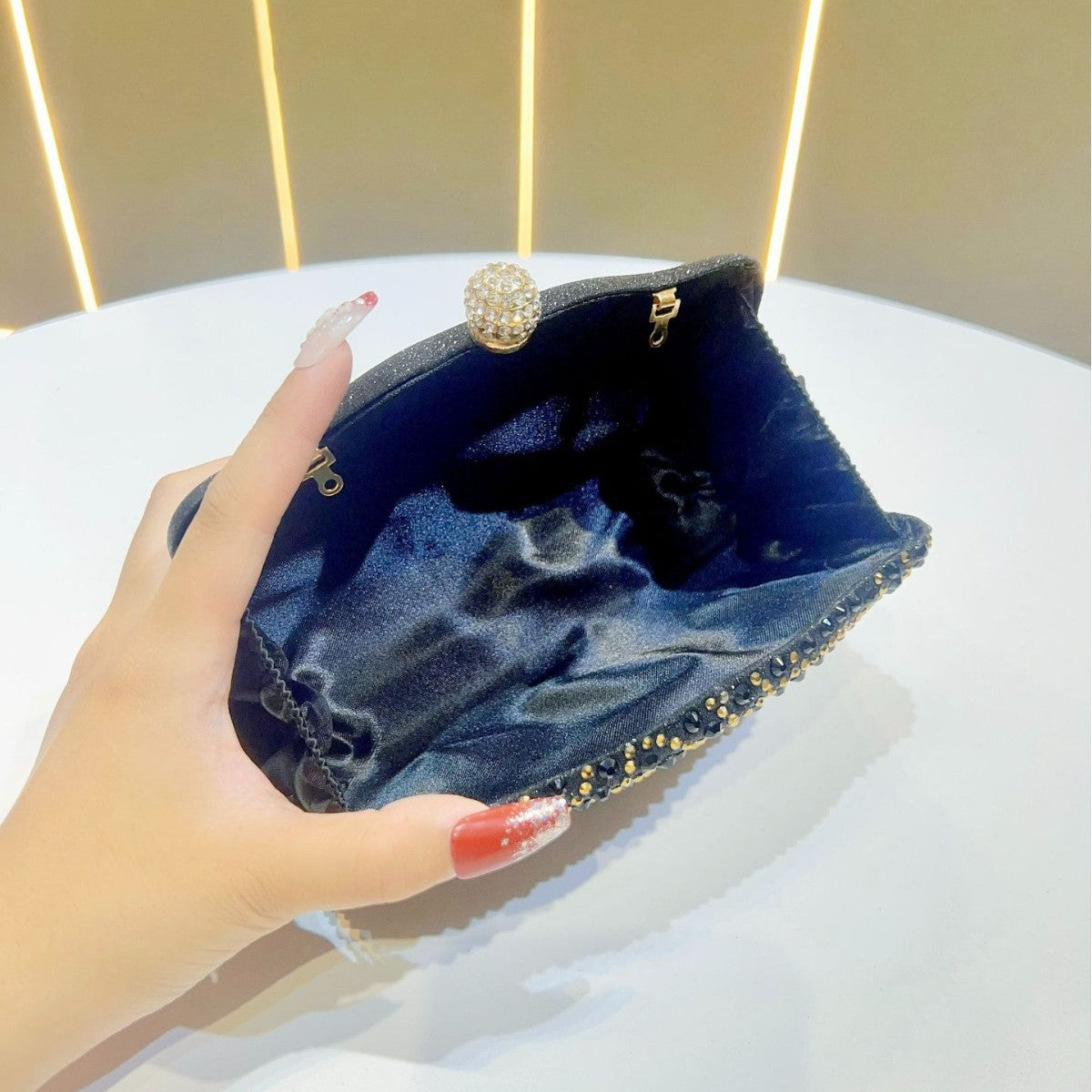 Ornate Beaded Evening Clutch — product view 3