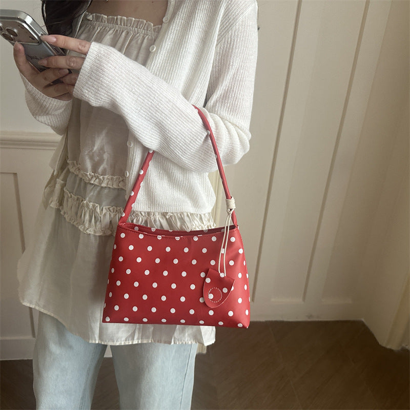 Casual Polka Dot Shoulder Handbag — product view 5