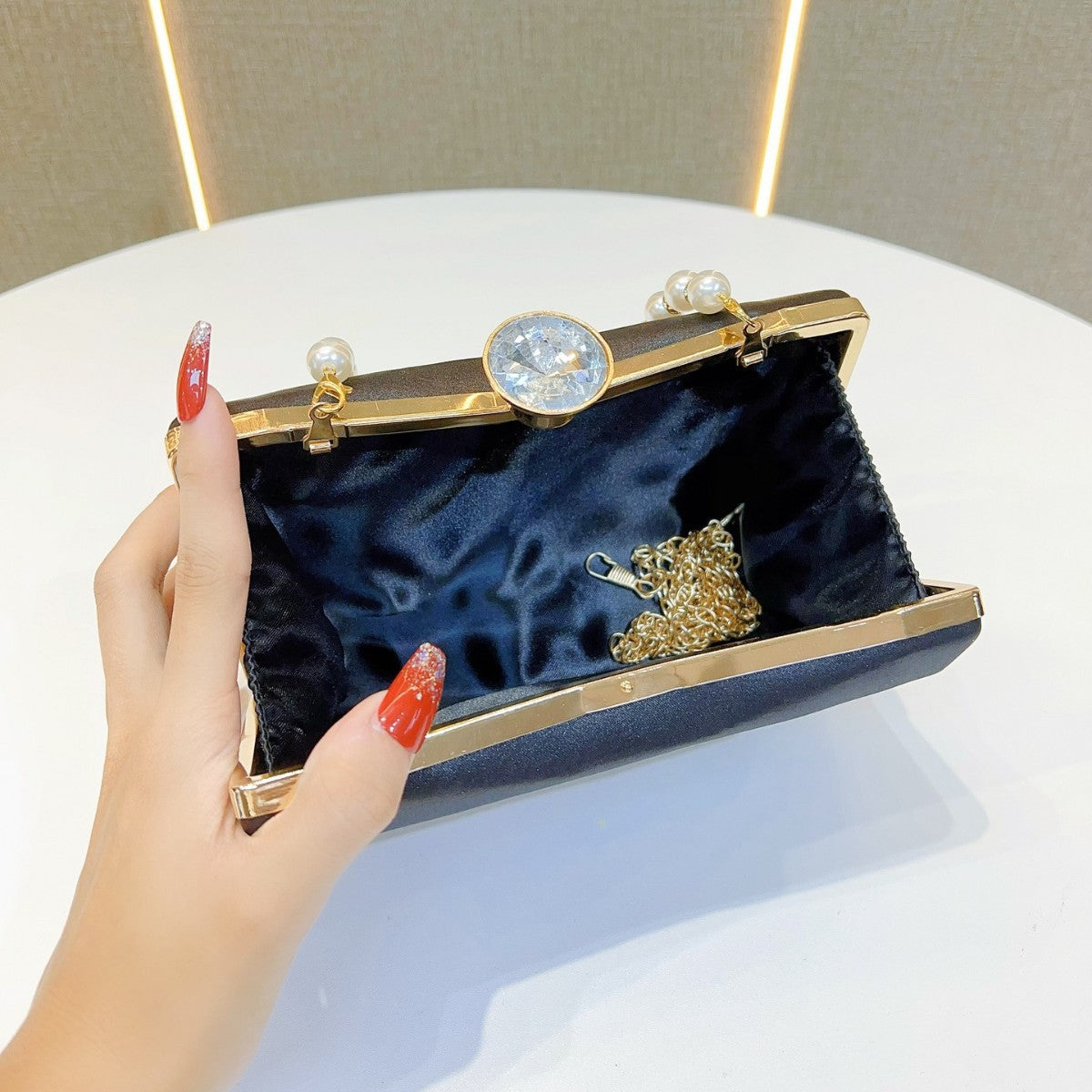 Pearl Handled Evening Clutch — product view 3