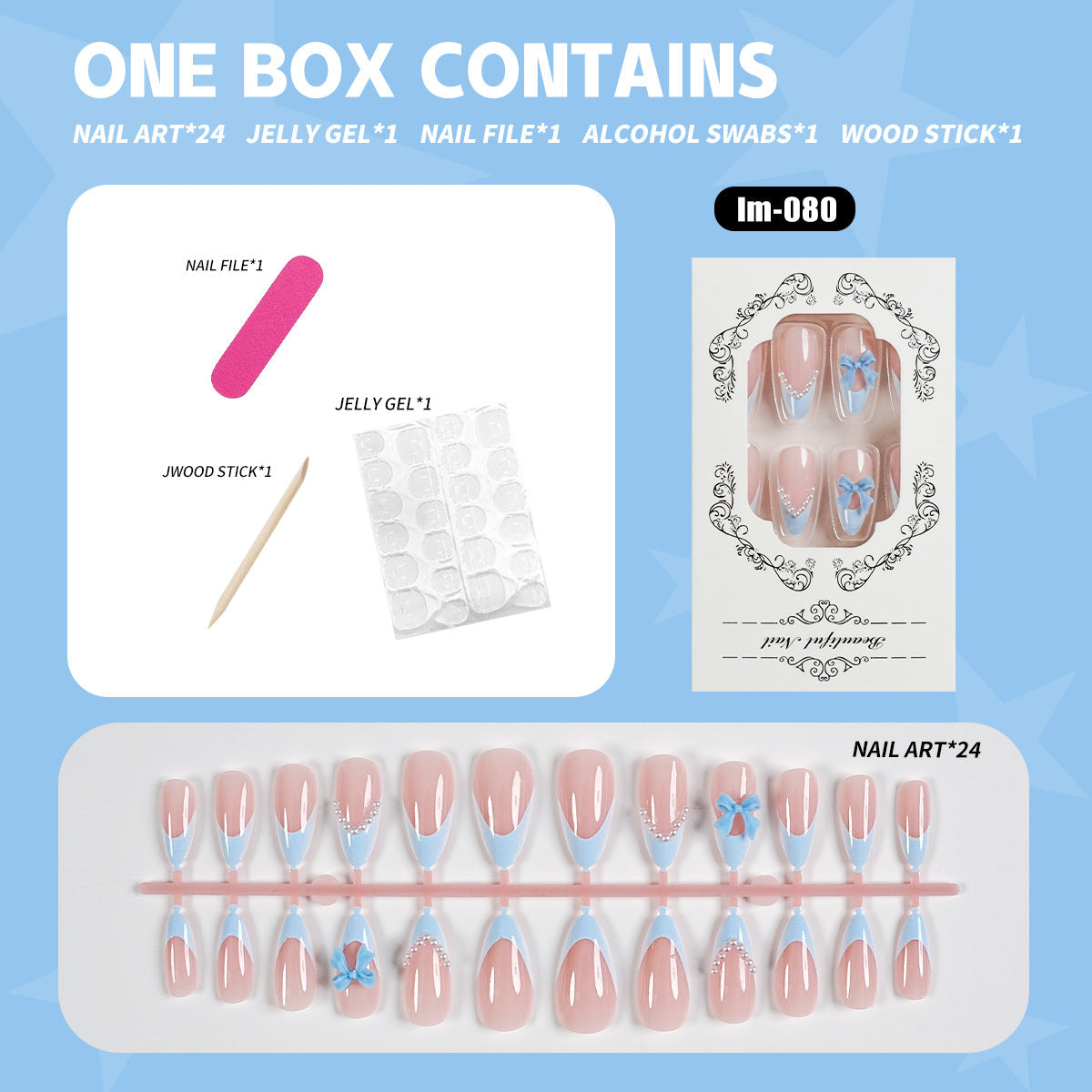 Enhanced Press-On Nail Art Kit — product view 1