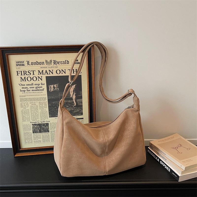 WoSoft Textured Faux Leather Hobo Bag LoungeYard — product view 4