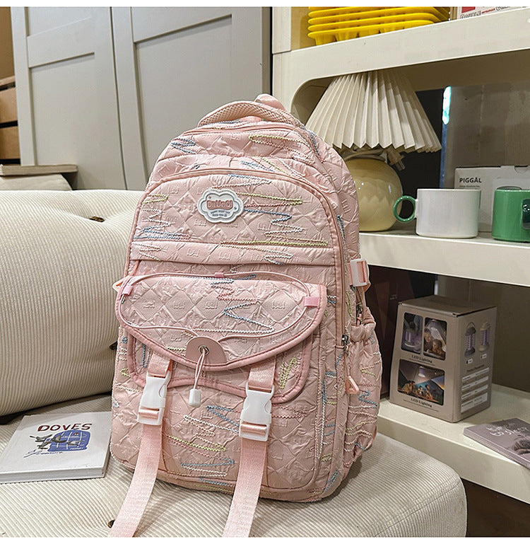Fashion-Forward Utility School Backpack LoungeYard — product view 2