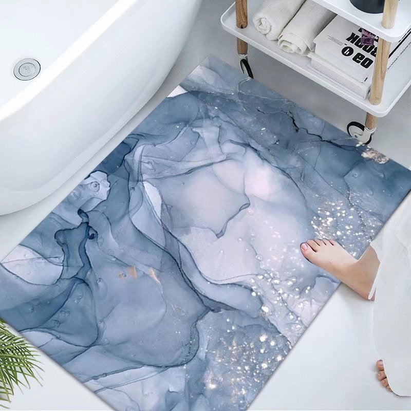 Luxurious Marble Design Bath Mat Bowlift — product view 2