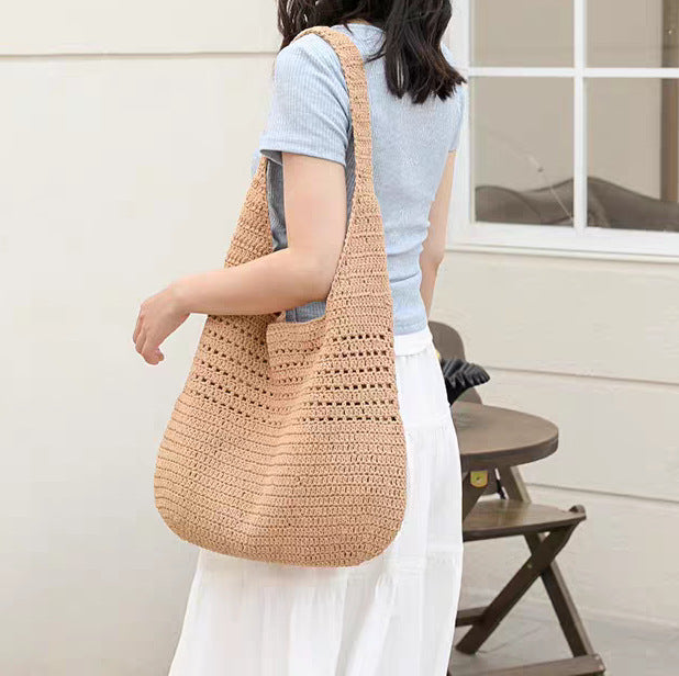 Handbag Made of Hand-Crocheted Natural Material LoungeYard — product view 2