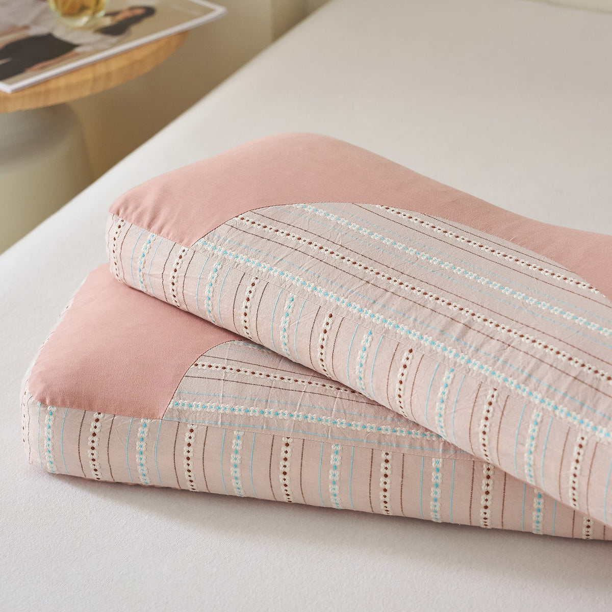 Ergonomic Sleep Pillow with Fine Pattern Structure LoungeYard — product view 6