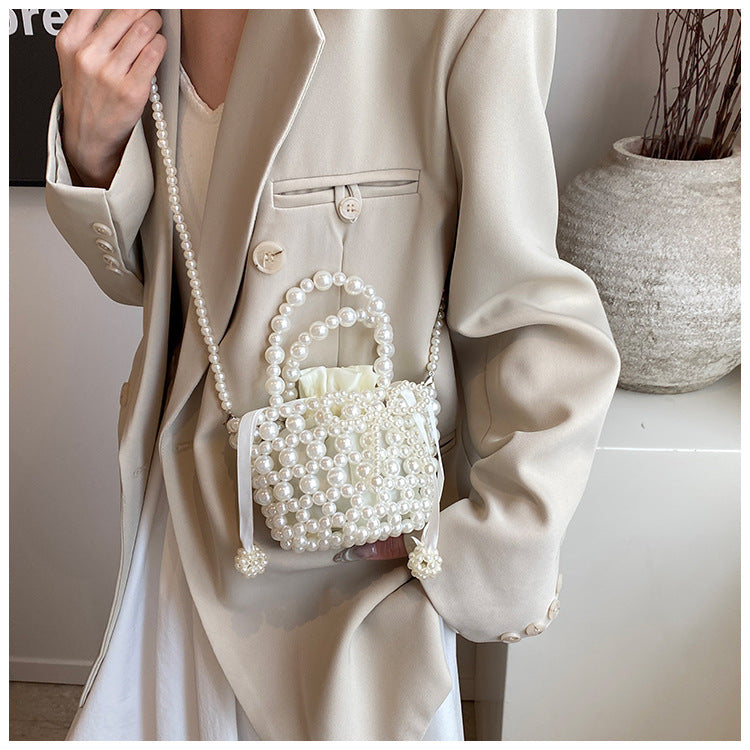 Pearl-Embellished Evening Purse — product view 3