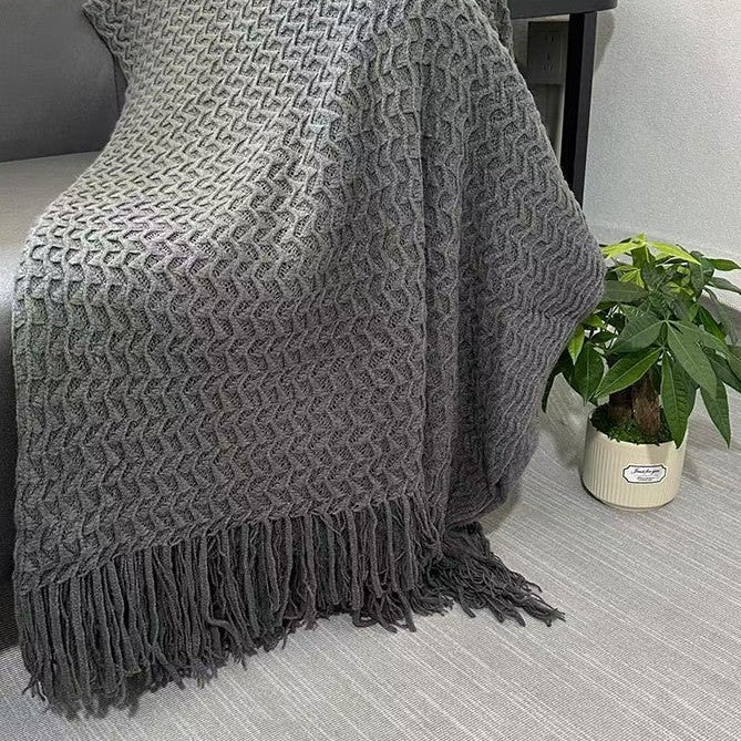 Cozy Knit Blanket LoungeYard — product view 3